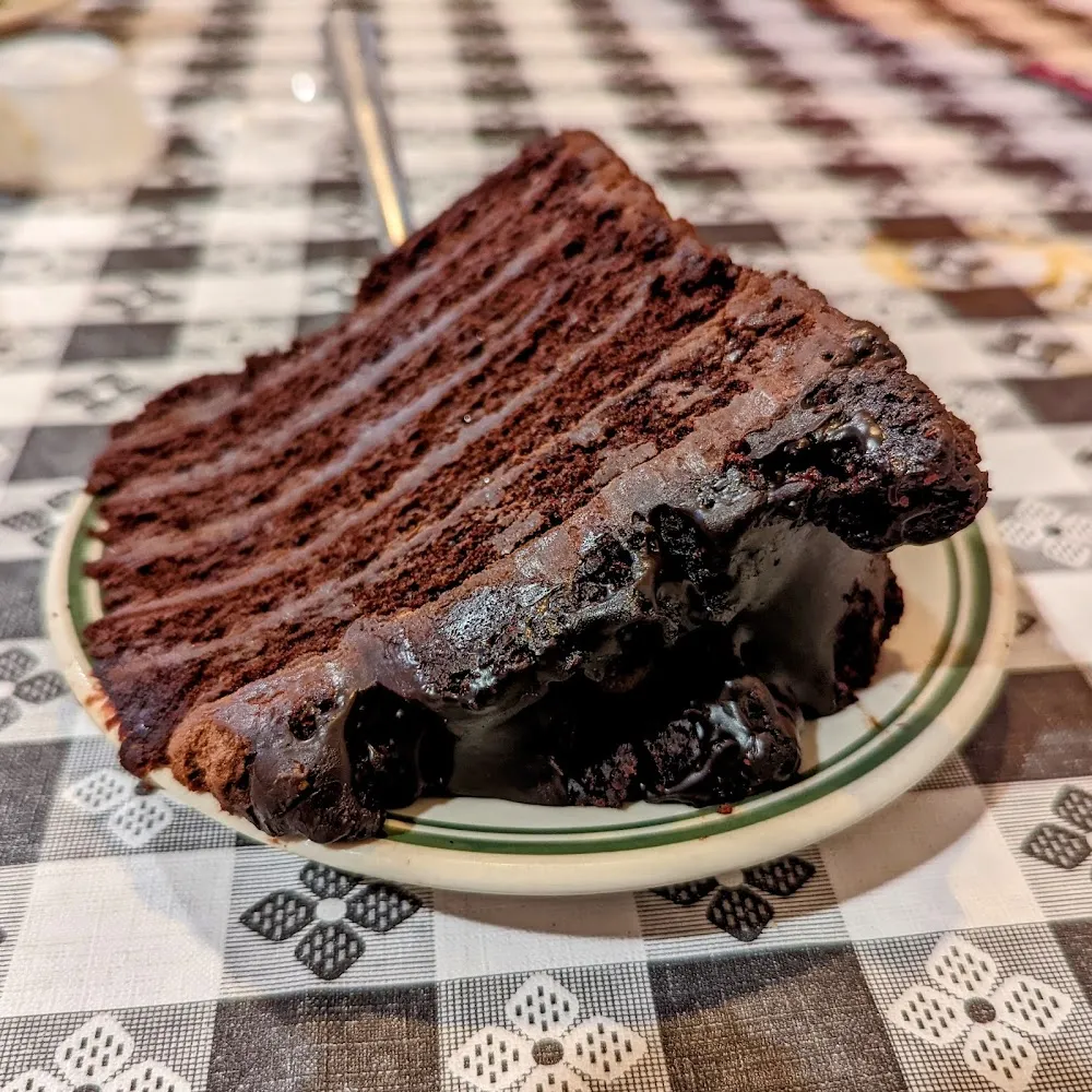 Double Chocolate Cake Slice